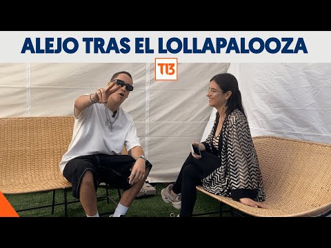 Alejo tras su presentación en el Lollapalooza Chile 2024