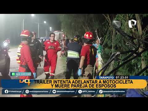 Esposos mueren en trágico accidente en Tarapoto: su hijo terminó con graves heridas