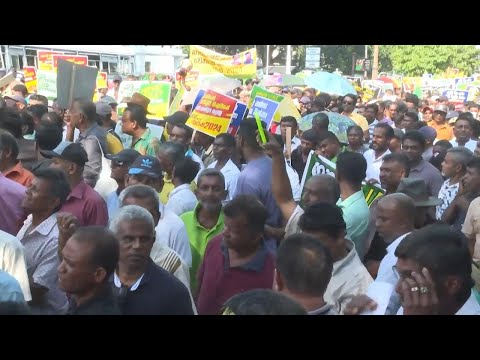 Police fire tear gas at Sri Lankans protesting over economic crisis