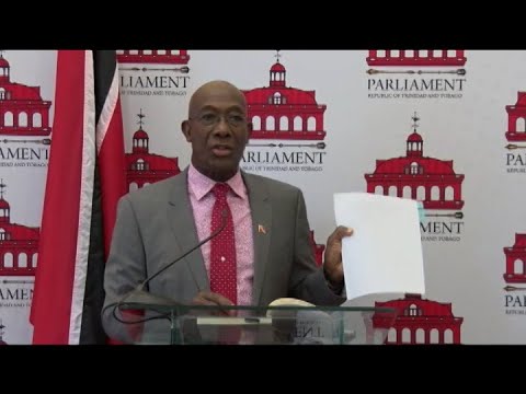 PM Rowley: Opposition Leader's Motion To Remove President Weekes Unconstitutional