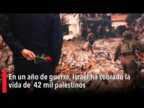 En un año de guerra, Israel ha cobrado la vida de  42 mil palestinos