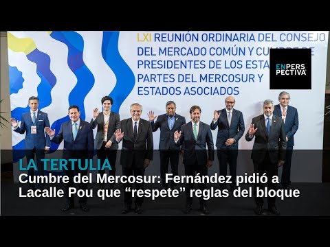 Cumbre del Mercosur: Fernández pidió a Lacalle Pou que “respete” reglas del bloque