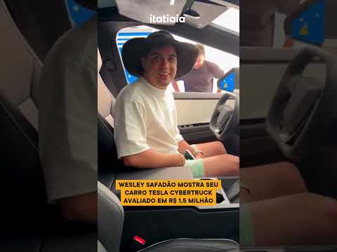 WESLEY SAFADÃO MOSTRA SEU CARRO TESLA CYBERTRUCK AVALIADO EM R$ 1,5 MILHÃO