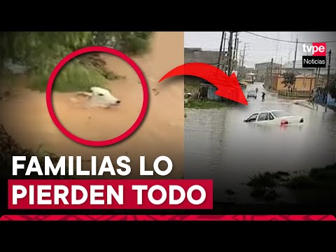 Pasco: calles y viviendas inundadas tras intensas lluvias