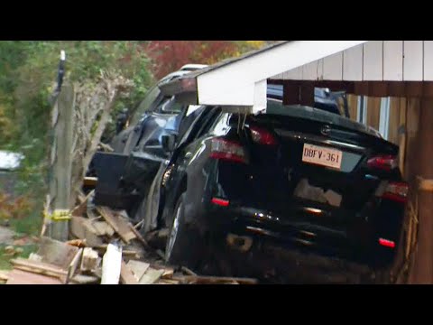 Man in critical condition after car crashes into Toronto home