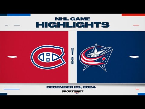 NHL Highlights | Canadiens vs. Blue Jackets - December 23, 2024