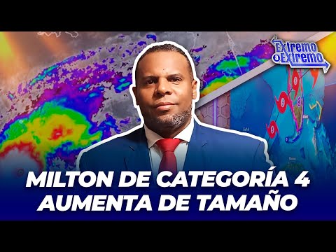 El huracán Milton de categoría 4 aumenta de tamaño mientras enfila hacia Florida | Extremo a Extremo