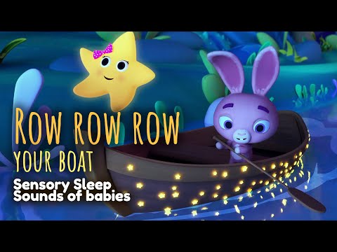 Row Row Row your Boat! - Baby Sensory – Calming Bedtime Songs for Babies – 1 HOUR!