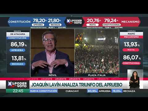 Plebiscito Chile 2020 | Lavín habla tras abultado triunfo del Apruebo