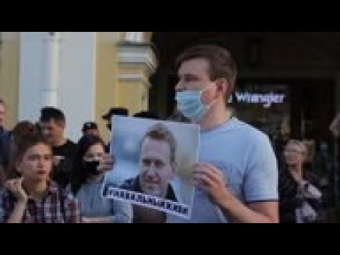 Protests held over Navalny's suspected poisoning