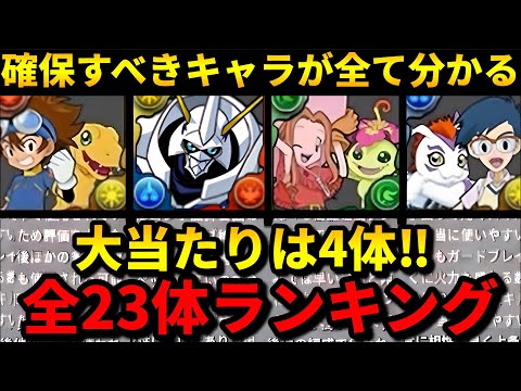 【ジノでよくない時代が来る⁉️】確保推奨はこれだ‼️デジモンコラボの全キャラ解説‼️（オメガモン、アグモン、グレイモン、ヴァンデモン、パルモン、トゲモン、テンプレ）【パズドラ】