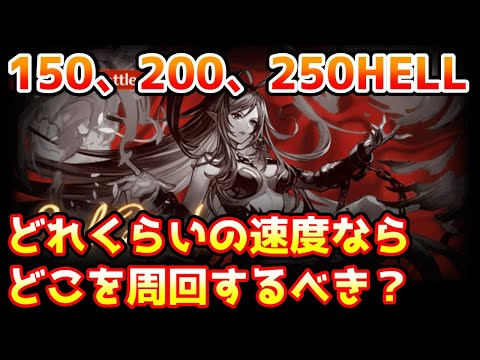 【グラブル】150HELL、200HELL、250HELLはどこを周回するのがいいのかの目安について解説！