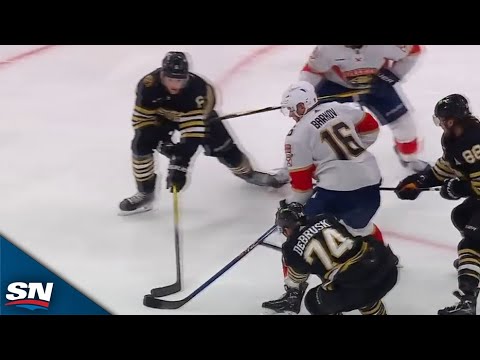 Aleksander Barkov Drives To The Net For Go-Ahead Goal vs. Bruins