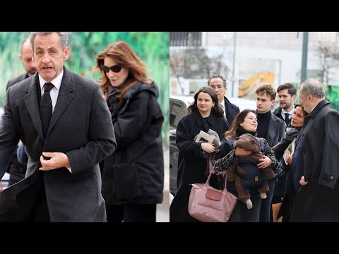 Obsèques Pal Sarkozy : Nicolas Sarkozy soutenus par Carla, ses trois enfants et ses frères