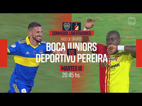 Boca Juniors VS. Deportivo Pereira - Copa CONMEBOL Libertadores 2023 - Grupos - FOX Sports PROMO