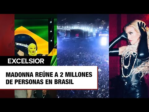 Madonna reúne a 2 millones de personas en su concierto gratuito en Brasil