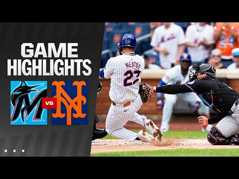 Marlins vs. Mets Game Highlights (8/18/24) | MLB Highlights