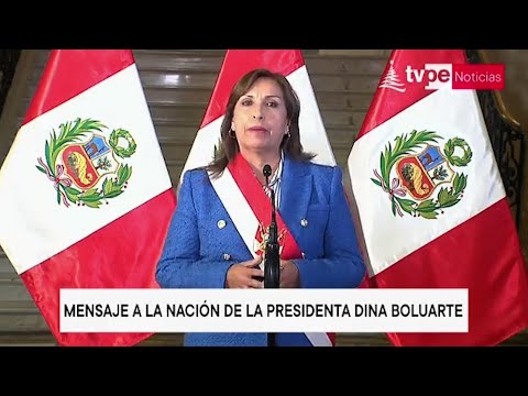 La presidenta de Perú propone elecciones adelantadas para abril de 2024