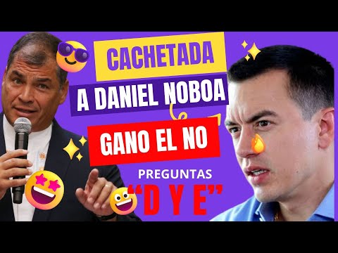 No dejen de mirar: Correa le dice a Noboa: improvisado aspirante a dictadorzuelo