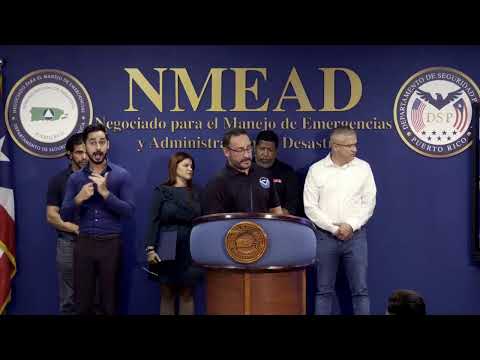 Nino Correa, ofrece conferencia de prensa sobre el paso de la tormenta tropical Fiona por nuestra…