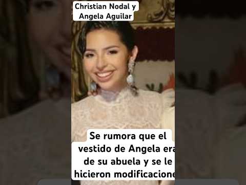 Angela Aguilar se rumora que el vestido d la boda al civil era de su abuela o una inspiración de ese