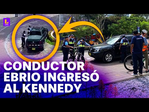 Conductor ebrio ingresó al parque Kennedy: Intentó sobornar a la policía