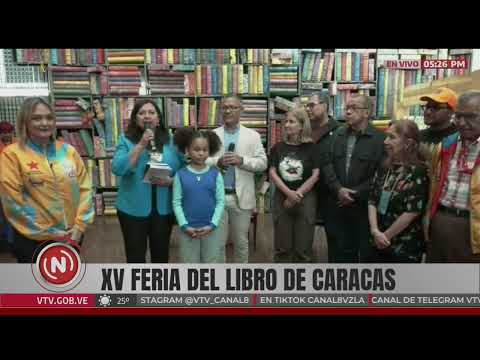 Inauguran la Feria del Libro de Caracas en la Galería de Arte Nacional, 21 septiembre 2024