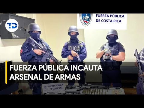 Incautan arsenal de armas y drogas de diferentes tipos en Puntarenas