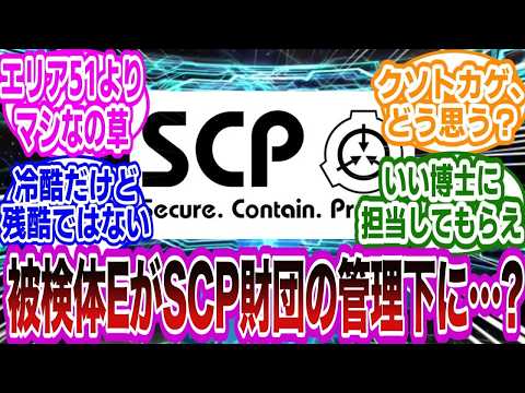 SCPFGOネタばれ注意もしも被検体EがSCP財団の管理下になったらに対するマスターたちの反応集FGOFate