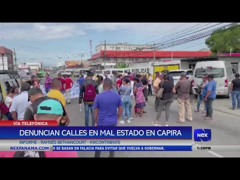 Residente de Capira denuncian calles en mal estado