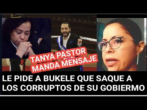 TANYA PASTOR LE PIDE A BUKELE QUE TAMBIEN VEA LA CORRUPCION DE SU GOBIERNO O TERMINARA CON EL FMLN!