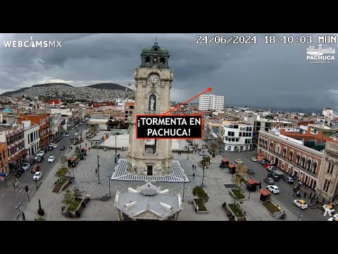 ? #PACHUCA | La tormenta sobre la capital de #Hidalgo #EnVivo