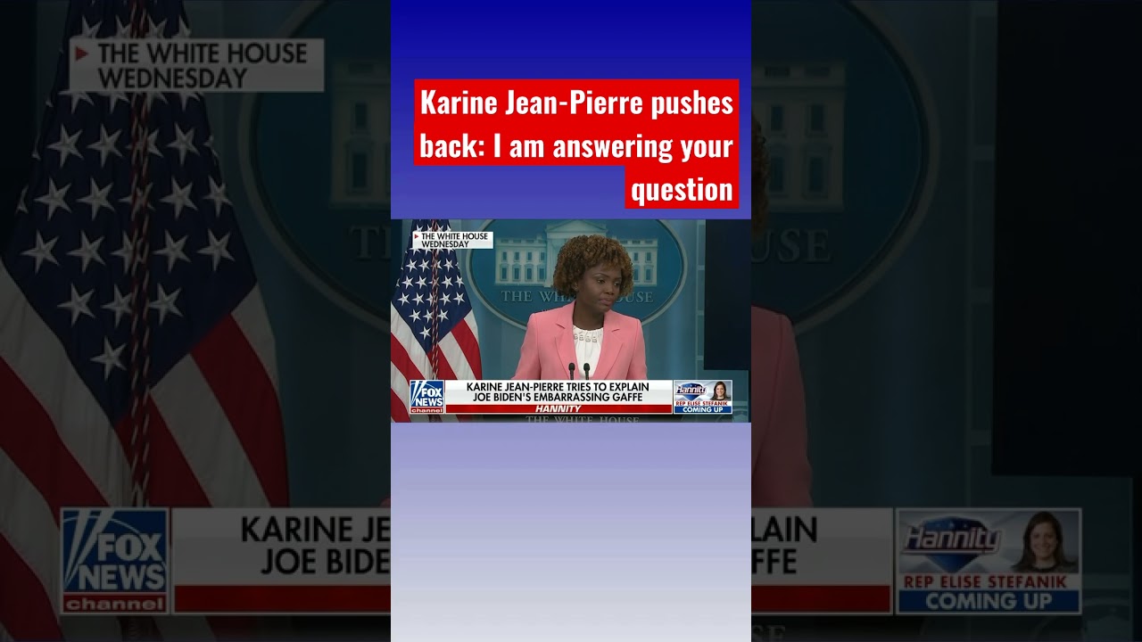 Tension heats up with Karine Jean-Pierre, reporters over Biden #shorts