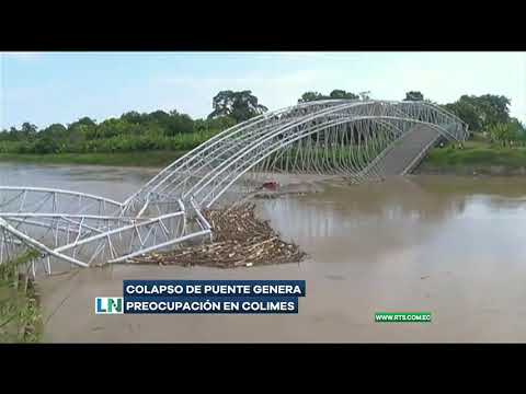 Colapso de puente genera preocupación en Colimes