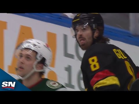 Wilds Filip Gustavsson Robs Conor Garland On Goal Line With Great Pad Save