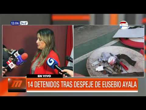 Detenidos tras despeje de Eusebio Ayala llegan a la Fiscalía