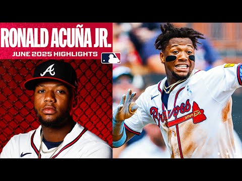 Ronald Acuña Jr. launched 6 homers and batted .360 in June! (Also stole his 200th career SB!)