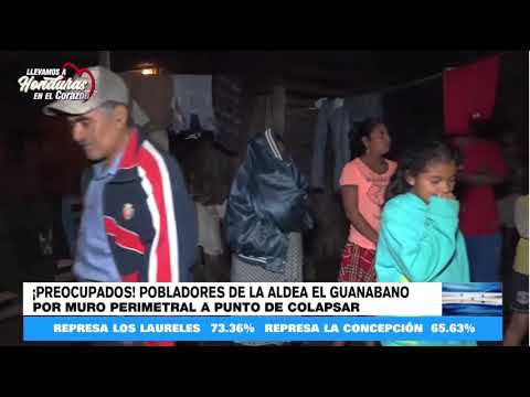 Vecinos de la aldea El Guanabano hacen un llamado a las autoridades para que les brinden ayuda