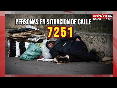 7251 personas están en situación de calle en la Ciudad de Buenos Aires