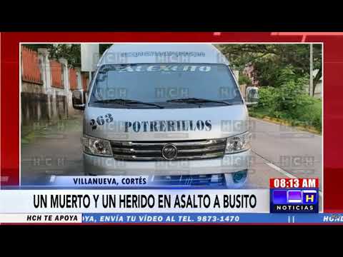 ¡Asalto fatal! Una persona muere tras violento atraco a bus en Villanueva, Cortés