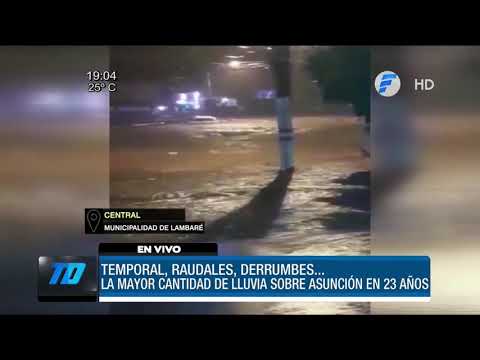 Asunción registró la mayor lluvia de los últimos 23 años