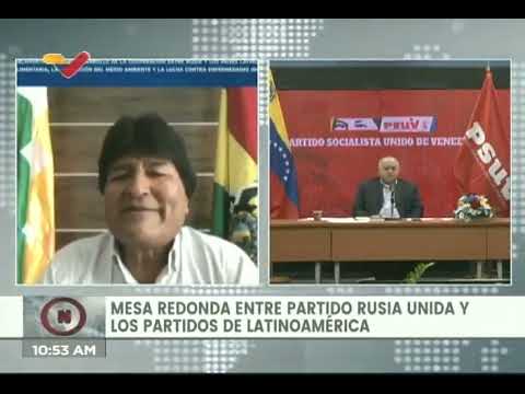Mesa redonda Cuba-Rusia-Bolivia-Venezuela con Dmitri Medvedev, Diosdado Cabello, Evo Morales, etc.