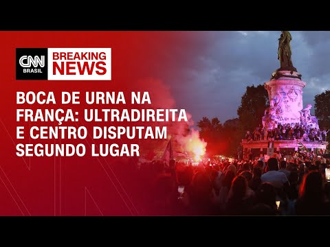 Boca de urna na França: ultradireita e centro disputam segundo lugar | AGORA CNN