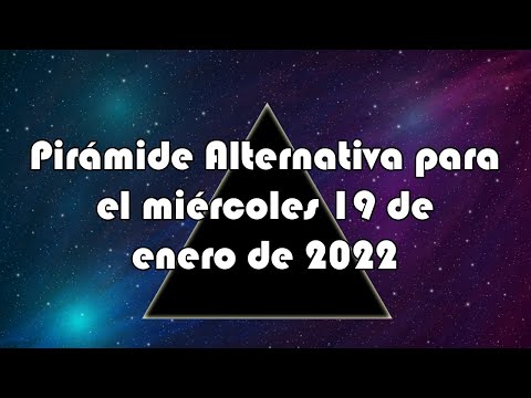 Lotería de Panamá - Pirámide Alternativa para el miércoles 19 de enero de 2022