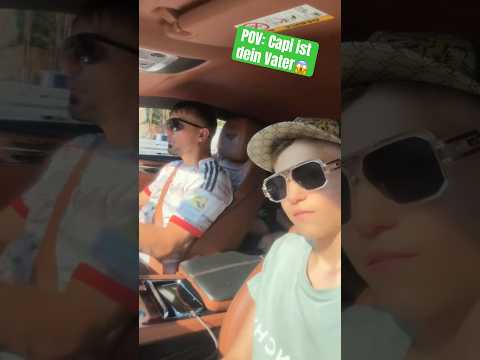 CAPITAL BRA cruises with the kids. #shorts #viral 😂😎