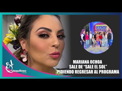 Mariana Ochoa se despide de Sale el Sol