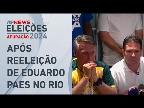 Ao lado de Bolsonaro, Ramagem fala sobre derrota nas eleições municipais do RJ