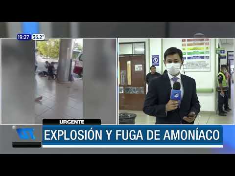 #URGENTE - Explosión y fuga de amoniaco en una fábrica en San Lorenzo