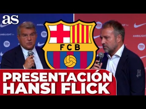 HANSI FLICK, PRESENTACIÓN COMPLETA FC BARCELONA NUEVO ENTRENADOR hoy