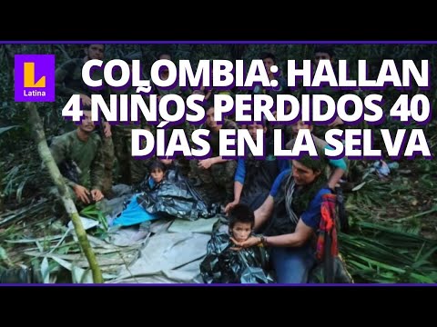 Hallan vivos a 4 niños desaparecidos 40 días en la selva de Colombia